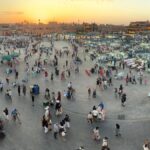 Marrakech Jemaa el-Fna square at sunset for Casablanca Port day tour